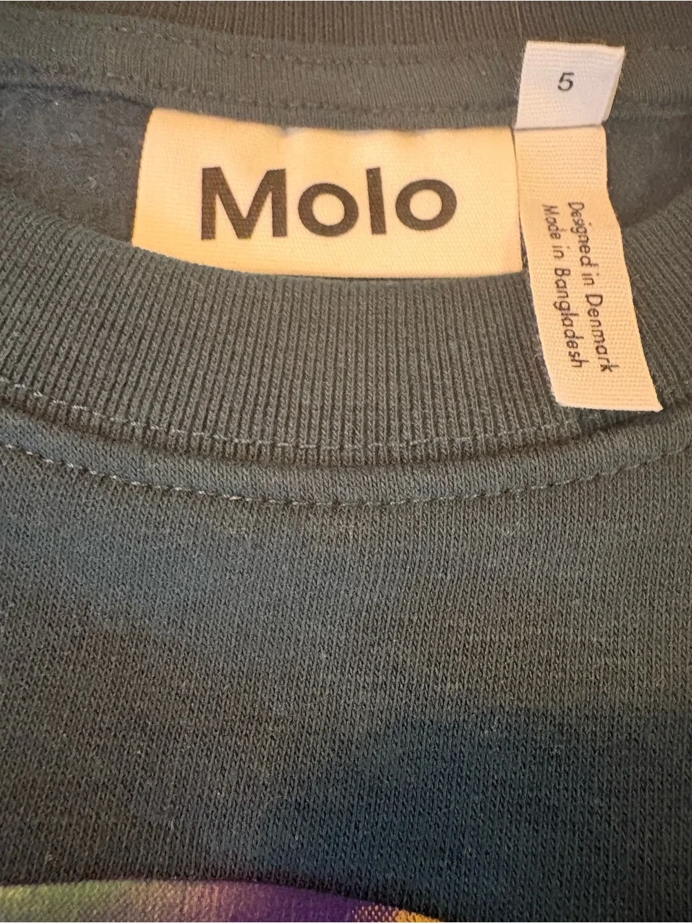 Molo Sweatshirt with Rainbow Smiley Graphic
